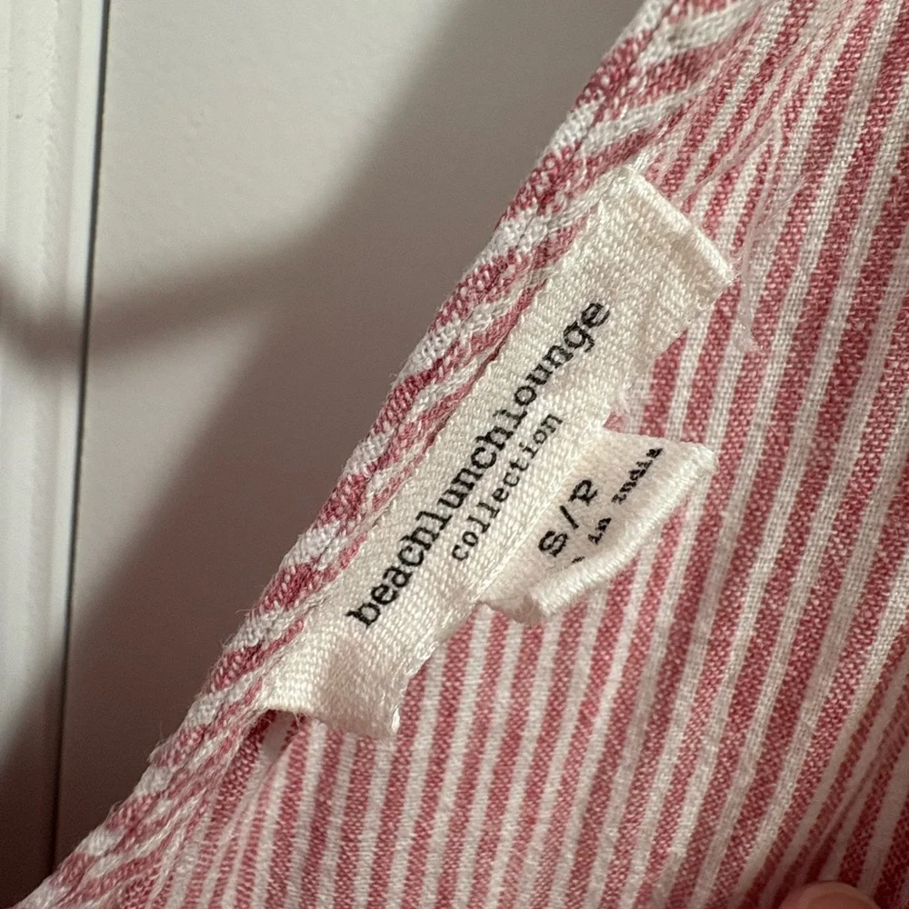 beachlunchlounge Pink Striped Jumpsuit